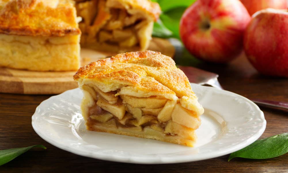 Stück Apfelkuchen Stück Apfelkuchen